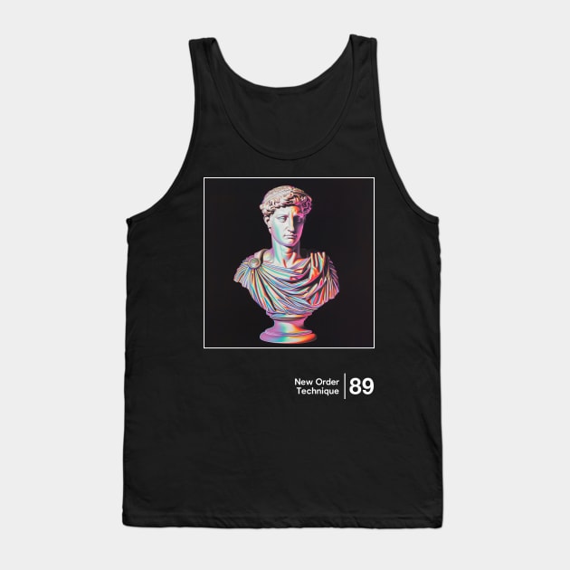 Technique / Minimal Style Graphic Artwork Design Tank Top by saudade